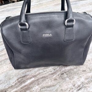 Furla Black Satchel Bag